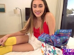 Pijpbeurt, Bruinharig, Vrouw, Klein, Kut duiken, Sokken, Zuigen, Tieten likken