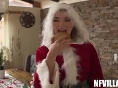 Anny Aurora as Sexy Santa - Petite Teen Fucks Hard in Christmas POV