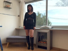 Leie, Tussi, Grosser schwanz, Grosse titten, Braunhaarige, Handjob, Flotter dreier