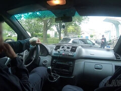 Blasen, Braunhaarige, Auto, Hd, Masturbation, Polizei, Realität, Rau