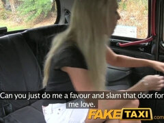 Taylor Shay, the busty blonde tourist pays her way with her big tits and tight pussy in a fake taxi ride