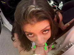 Brunette brune, Voiture, Branlette thaïlandaise, Hard, Hd, Léchez, Rasée, Mouillée