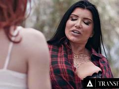 TRANSFIXED - Aroused Ariel Demure  Romi Rain Stop Cleaning Their Car For Amazing Raw Sex