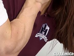 美人, 茶髪の, バック, 小柄, 現実, ガリガリ, 息子, ティーン