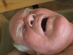 Pijpbeurt, Sperma shot, Extreem, Sperma in gezicht, Opa, Likken, Ruw, Tieten likken