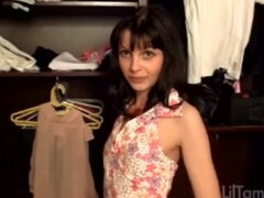 18, 茶髪の, 彼女, オナニー, 裸, 小柄, ロシア人, 一人