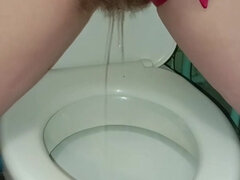 Fetisch, Faustfick, Behaart, Milf, Pissen, Solo, Toilette, Nass