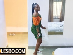 Bored African lesbians exploring orgasm