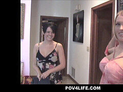 フェラチオ, Hd, 淫乱熟女, 姉妹