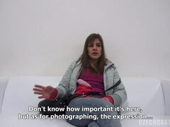 Braunhaarige, Tschechisch, Frau, Hd, Solo