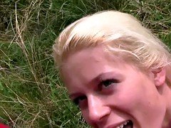 Grosser arsch, Grosse titten, Blondine, Blasen, Hardcore, Öffentlich, Jungendliche (18+)
