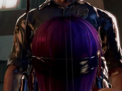 Feel the mysterious allure of a demonic mirror's passionate play