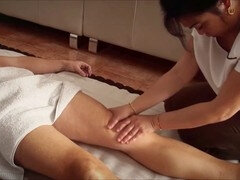 Leie, Asiatisch, Grosser schwanz, Paar, Spermaladung, Handjob, Massage, Thai
