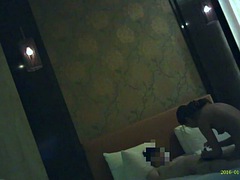 アジア人, フェラチオ, 中国人, イく瞬間, 手コキする, ホテル, 淫乱熟女, ティーン
