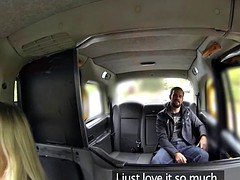Blonde milf taxi driver fucks like wold