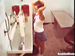 Horny office lesbians licking pussy
