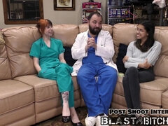 舞台裏, フェティッシュ, グローブ, ゴム, マスク, オナニー, 看護婦, オマンコ