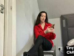 SPH domina humiliates pathetic cocks from her phone
