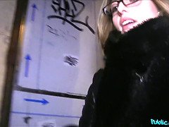 Blondine, Schwanz, Französisch, Hd, Monster, Pov, Öffentlich, Titten