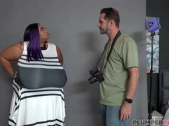 ぽっちゃり, デカ尻, 巨乳な, デブ, ハードコア, 異人種間, 怪物, 自然山雀