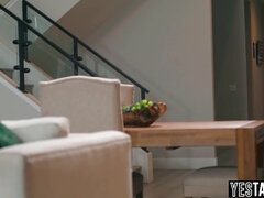 Grote lul, Grote mammen, Pijpbeurt, Bruinharig, Lul, Klein, Gezichtspunt, Tiener