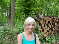 Euro Babe Fucked in the Woods
