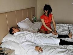 Leie, Asiatisch, Fesselspiele, Hintern versohlen