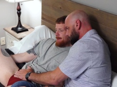 Stepdad licks and breeds FTM stepson