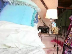 Sexy Shemale With Big Tits Jerking Her Huge Cock Off