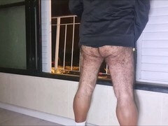 Enthousiasteling, Kont, Grote kont, Daddy, Homo, Harig, Huisgemaakt, Naakt