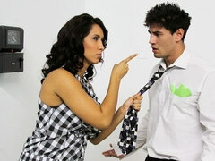 フェラチオ, 茶髪の, バック, ラティーナ, 淫乱熟女, オフィス, オマンコ, パイ刷り