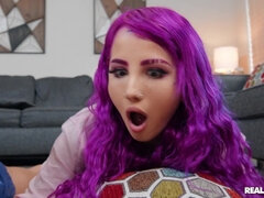 デカチン, フェラチオ, なめる, オマンコ, 馬乗り, 三人