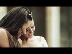 黒人, カップル, フランス人, キス, レズビアン, 天然, アウトドア, オマンコ