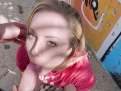 Blondine, Blasen, Im freien, Pov, Jungendliche (18+)