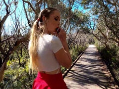 美人, 巨乳な, イマラチオ, 彼女, Hd, アウトドア, ハメ撮り, 公共