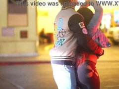 お尻, デカ尻, 黒人, フェラチオ, 浮気者, バック, 黒人, ハードコア