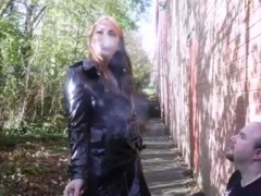Using A Stranger As Her Ashtray
