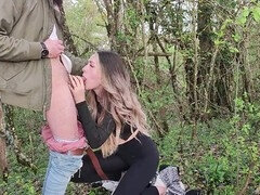 Outdoor, pov blowjob cum in mouth, french teens