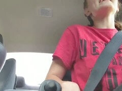 クリトリス, オーガズム, オマンコ, 赤毛, ストッキング, ティーン, 締まりの良い, バイブレーター