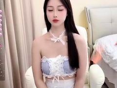 Horny japanese teen oiled and toyed