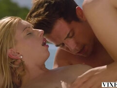 Grote kont, Grote lul, Blond, Sperma shot, Sperma in gezicht, Handbeurt, Hd, Buiten