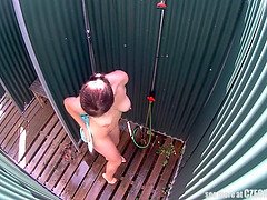 素人, 茶髪の, チェコ, Hd, 淫乱熟女, プール, 公共, のぞき