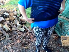 Sadomasochismus, Domination, Flashen, Hd, Erniedrigung, Im freien, Bestrafung, Titten