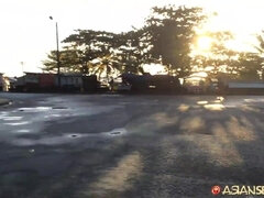 Vanessa C gets wet and wild in a quick morning fuck before heading out