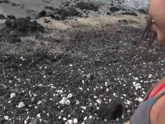 Strand, Fingern, Flashen, Freundin, Masturbation, Orgasmus, Im freien, Pov