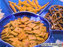 デカ尻, デカパイ, フェラチオ, 茶髪の, 彼女, 母, 現実, 叫ぶ