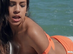 Katana Kombat and Autumn Falls invited bearded man into a threesome