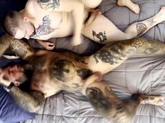 Americano, Mamada, Británico, Corridas, Papá, Hd, Músculo, Tatuaje