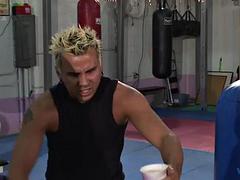 Sunny leone threesome in boxing ring: Blowjob, Doggy  Missonary Porn