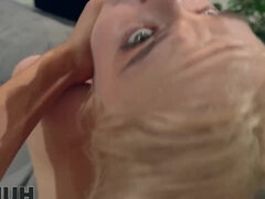Blonde, Couple, Mignonne, Femelle, Lesbienne, Masturbation, De plein air, Rousse roux
